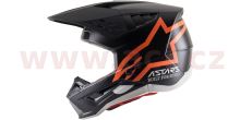 Přilba S-M5 COMPASS, ALPINESTARS (matná černá/oranžová fluo) (2)