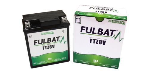 Baterie 12V, YTZ8V GEL, 7Ah, 120A, bezúdržbová GEL technologie 113x70x130 FULBAT (aktivovaná ve výrobě)