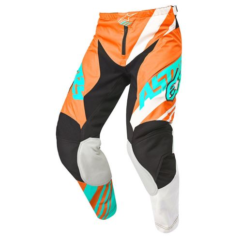 kalhoty Racer Supermatic, ALPINESTARS - Itálie (oranžová/bílá/tyrkysová) (70893)