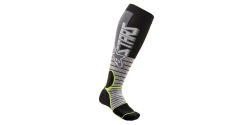 Ponožky MX PRO SOCKS 2020, ALPINESTARS (šedá/žlutá fluo)