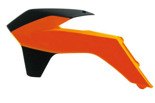 Spoilery chladiče KTM, RTECH (oranžovo-černé, pár)