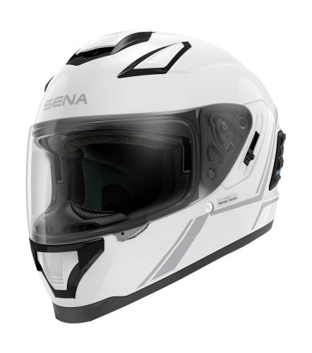 Mesh přilba s headsetem Stryker, SENA (lesklá bílá)