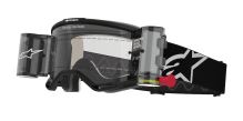 Brýle VISION 5 CORP ROLL-OFF WIDE VISION, ALPINESTARS (černá, čiré plexi a roll-off systém) 2027 Brýle VISION 5 CORP ROLL-OFF WIDE VISION, ALPINESTARS (černá, čiré plexi a roll-off systém) 2027