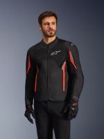 Bunda AST V3 AIR, ALPINESTARS (černá/červená/šedá) 2027 (3)