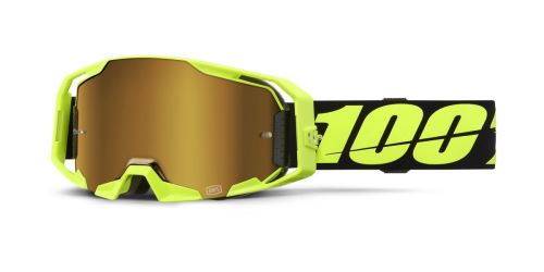ARMATIC 100% brýle Neon Yellow, zlaté true plexi