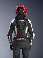 Dvoudílná kombinéza STELLA GP-R7, ALPINESTARS, dámské (černá/bílá/červená fluo) 2027 (3)