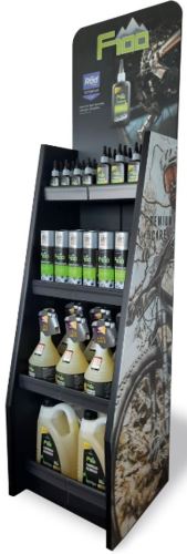 F100 stojan: Premium Ground Display (plast)
