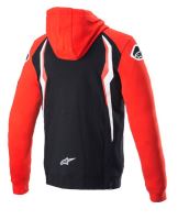 Mikina na zip s kapucí HONDA, ALPINESTARS (červená/černá) (1)