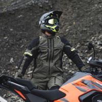 Bunda ROCKLAND DRY2DRY™, OXFORD ADVANCED (zelená khaki/černá/žlutá fluo) (6)