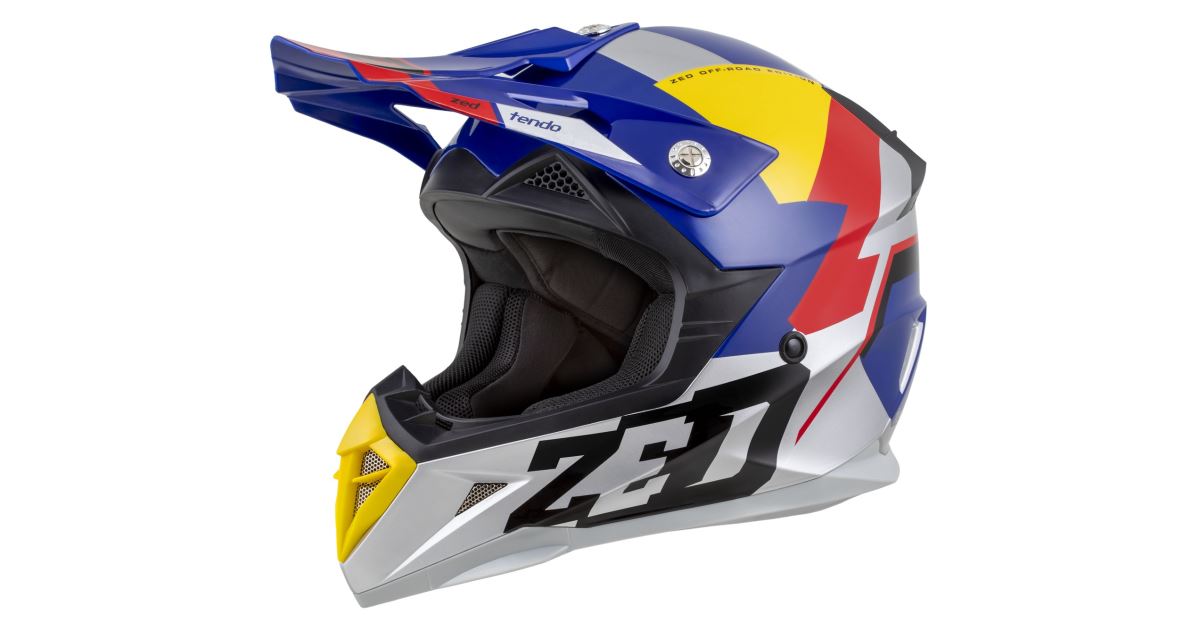 Rimoto Přilba X1.9 TENDO, ZED (modrá perleť/červená/žlutá/stříbrná) 2026 ...