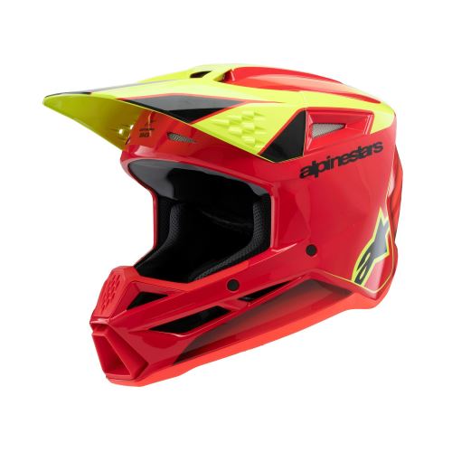 Přilba S-M3 FRAY, ALPINESTARS (červená/žlutá fluo/černá) 2026