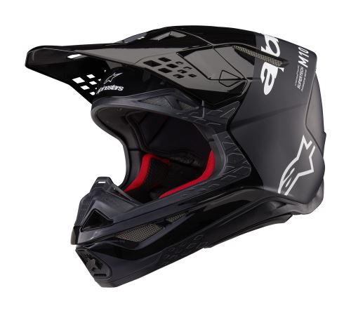 Přilba SUPERTECH S-M10 FLOOD, ALPINESTARS (černá/tmavě šedá matná) 2026