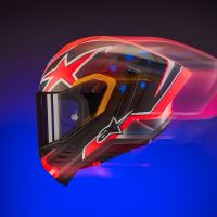 Přilba SUPERTECH R10 limitovaná edice JACK MILLER, ALPINESTARS (matný karbon/červená/modrá/žlutá/bílá) (14)