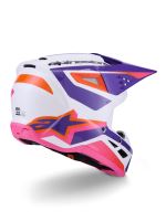 Přilba S-M3 HEAT, ALPINESTARS (bílá/fialová/růžová) 2027 (3)