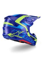 Přilba SUPERTECH S-M7 DEED, ALPINESTARS (modrá/žlutá fluo) 2027 (3)