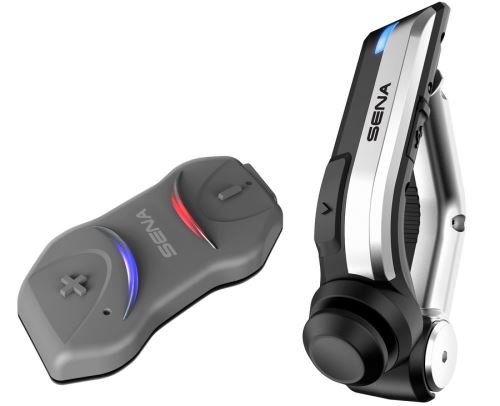 Bluetooth handsfree headset 10R (dosah 0,9 km) včetně dálkového ovládání na řídítka, SENA