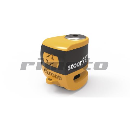zámek kotoučové brzdy Scoot XA5, OXFORD - Anglie (integrovaný alarm, oranžový/černý, průmě