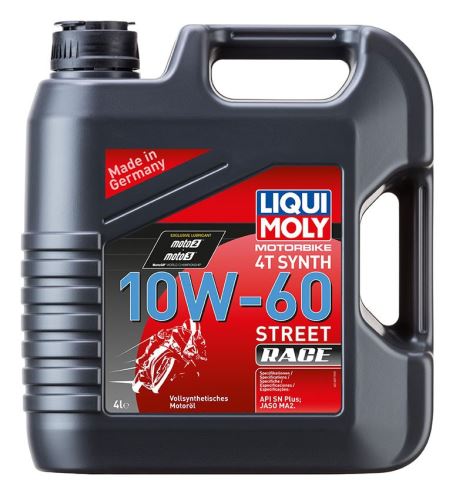 LIQUI MOLY Motorbike 4T Synth 10W60 Race, plně syntetický motorový olej 4 l