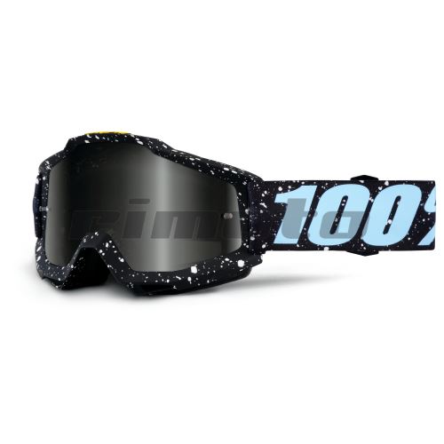 brýle Accuri Milkyway, 100 - USA (černá/bílá , stříbrné chrom  čiré plexi s čepy pro slídy