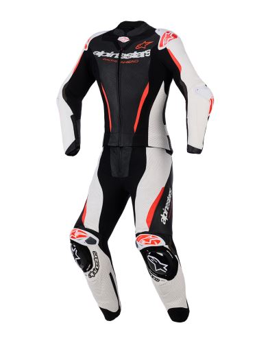 Dvoudílná kombinéza STELLA GP-R7, ALPINESTARS, dámské (černá/bílá/červená fluo) 2027