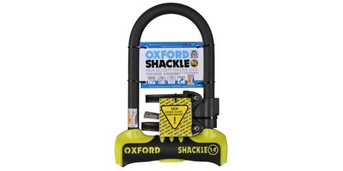 Zámek U profil Shackle 14, OXFORD - Anglie (žlutý/černý, 260x170 mm, průměr čepu 14 mm)