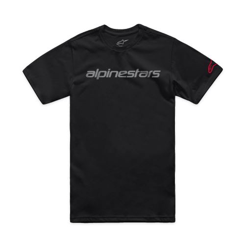Triko LINEAR WORDMARK 2.0 CSF, ALPINESTARS (černá/šedá/červená)