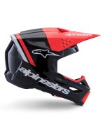 Přilba S-M3 RADIUM, ALPINESTARS (černá/červená fluo/bílá) 2027 (4)