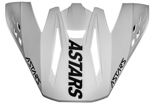 Kšilt pro přilby S-M5 RAYON, ALPINESTARS (bílá/černá matná, verze ECE 22.05)