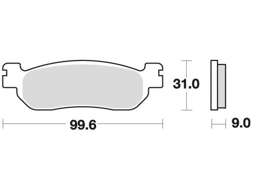 Brzdové destičky, BRAKING (sinterová směs P30) 2 ks v balení