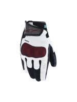 Rukavice STELLA MOGRESS AIRFLOW, ALPINESTARS (bílá offwhite/černá/tyrkysová) 2027