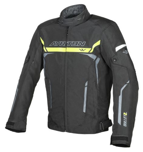 Bunda Bullet II, AYRTON (černá/žlutá fluo/šedá) 2026