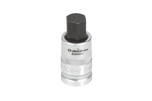 Nástavec na osy kol (6-ti hran, 14 mm) pro 1/2" ráčnu, BIKESERVICE