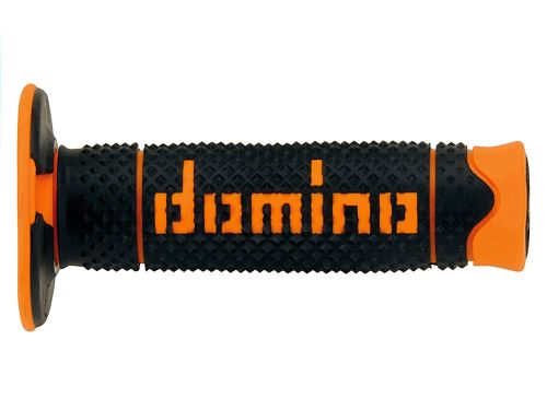 Gripy A260 (offroad) délka 120 mm, DOMINO (černo-oranžové)