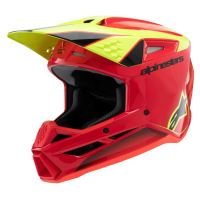 Přilba S-M3 FRAY, ALPINESTARS, dětská (červená/žlutá fluo/černá) 2026 Přilba S-M3 FRAY, ALPINESTARS, dětská (červená/žlutá fluo/černá) 2026
