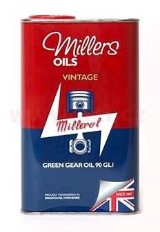 MILLERS OILS minerální převodový olej bez EP aditiv Classic Vintage Green Gear Oil 90 GL1 1l