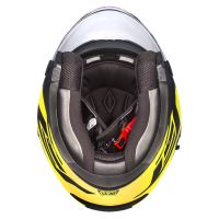 Přilba Jet Tech Corso, CASSIDA (černá matná/žlutá fluo) (6)