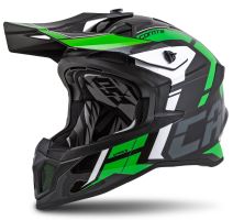 Přilba Cross Pro 2 Contra, CASSIDA (zelená perleť/černá/šedá/bílá)