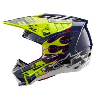 Přilba S-M5 RASH, ALPINESTARS (tmavě modrá/žlutá fluo) 2026 (1)