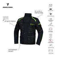 TEXTILNÍ BUNDA REBELHORN CUBBY IV BLACK/FLO YELLOW (2)