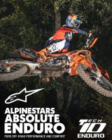 Boty TECH 10 ENDURO, ALPINESTARS (oranžová fluo/černá/bílá) 2027 (2)
