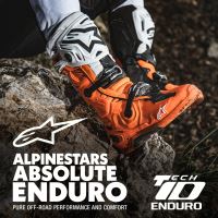Boty TECH 10 ENDURO, ALPINESTARS (oranžová fluo/černá/bílá) 2027 (11)