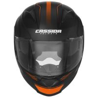 Přilba Apex Fusion, CASSIDA - ČR (černá matná/oranžová/bílá, vel. XL) (3)