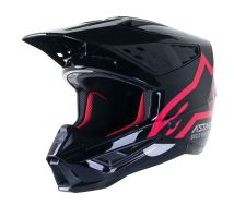 Přilba S-M5 COMPASS, ALPINESTARS (černá/růžová)