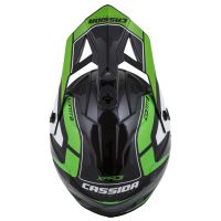 Přilba Cross Pro 2 Contra, CASSIDA (zelená perleť/černá/šedá/bílá) (8)