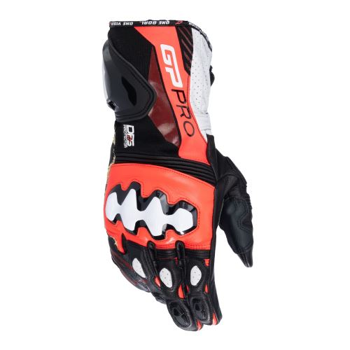 Rukavice GP PRO R 4, ALPINESTARS (černá/červená fluo/bílá) 2027
