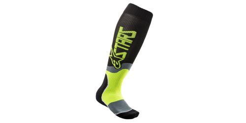 Ponožky MX PLUS-2 2020, ALPINESTARS (černá/yellow fluo)