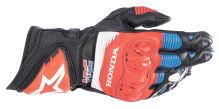 Rukavice GP PRO R 3 HONDA kolekce, ALPINESTARS (černá/červená fluo/modrá/bílá)
