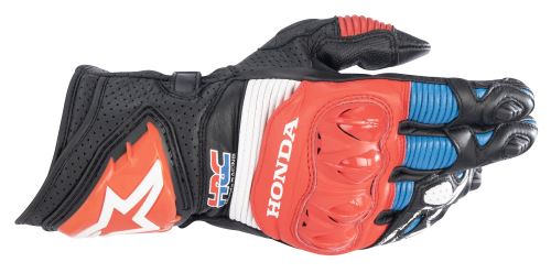 Rukavice GP PRO R 3 HONDA kolekce, ALPINESTARS (černá/červená fluo/modrá/bílá)