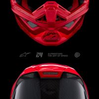 Přilba SUPERTECH S-M10 FLOOD, ALPINESTARS (červená fluo/červená matná) 2026 (10)