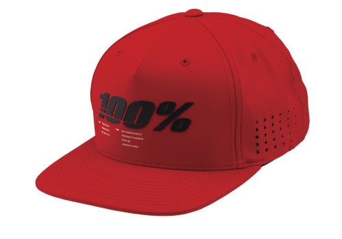 Kšiltovka 100% - DRIVE Snapback červená (vel. UNI)